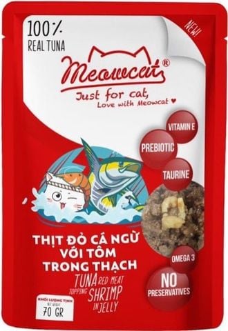  Pate Mèo MEOWCAT - 70gr - Nhiều Vị 