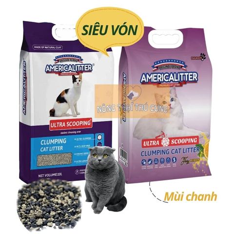  Cát Vệ Sinh Cho Mèo America Litter 10L 