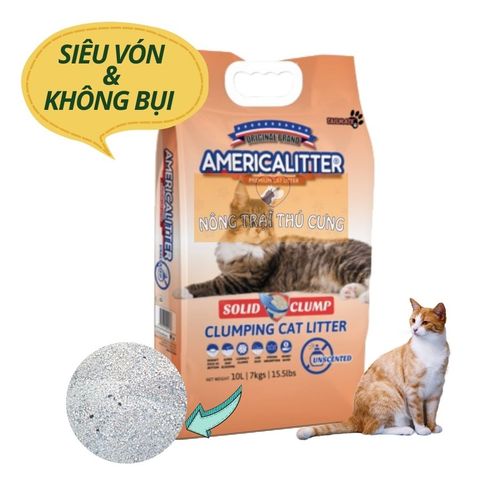  Cát Vệ Sinh Cho Mèo America Litter 10L 