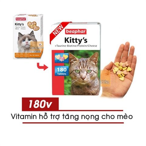  Viên Vitamin Beaphar Tăng Nọng, Dưỡng Lông & Cung Cấp Vitamin, Taurine Cho Mèo 