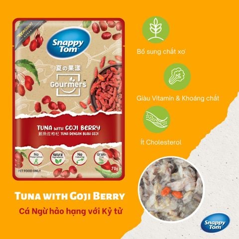  [HOT] Pate Snappy Tom Trái Cây Mix Cá Ngừ Cao Cấp 70g - Đủ 8 Vị 