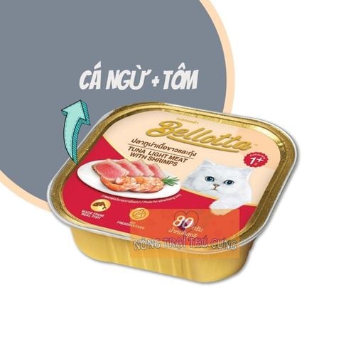  Pate Bellotta Premium (Thịt Trắng Cá Ngừ) Cao Cấp - 75gr 