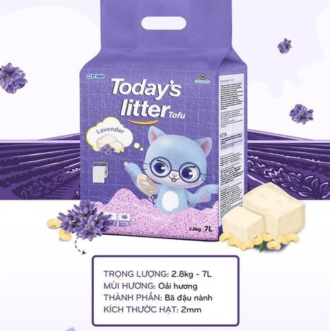  Cát Đậu Nành Cho Mèo Today's Litter 7L - Nhiều Mùi 