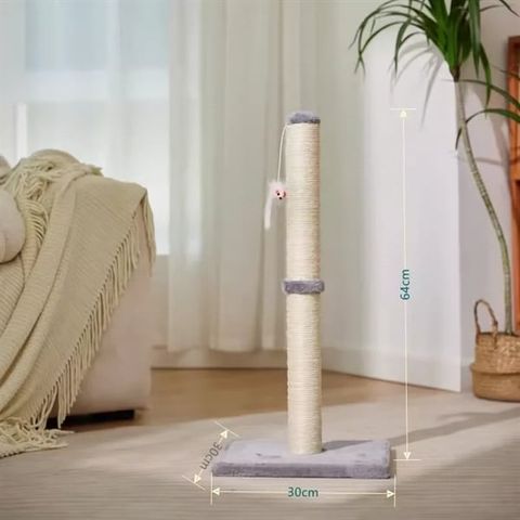  Cattree Cào Móng Đế Vuông Một Trụ Cào Kèm Chuột Đồ Chơi 