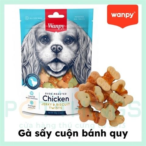  Bánh Thưởng - Xương Gặm Cho Chó Wanpy 100g 