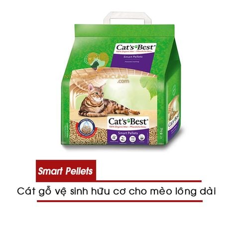  Cát Gỗ CAT’S BEST - Cát Vệ Sinh Hữu Cơ Vón Cục Mèo Lông Dài CAT’S BEST SMART PELLETS - 5L/10L 