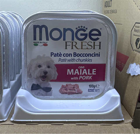  Pate cho chó MONGE - Nhập khẩu Ý 100gr - Giao vị ngẫu nhiên 
