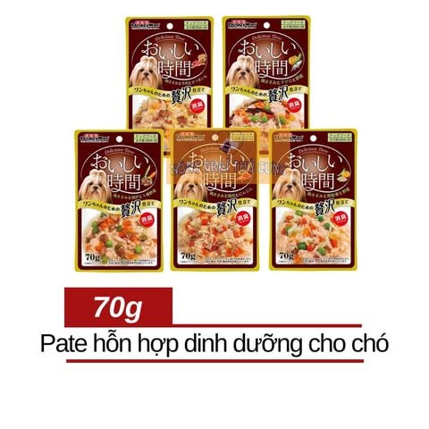  Pate Chó DoggyMan Súp Dinh Dưỡng Rau Củ - 70gr - Nhiều vị 