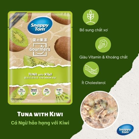  [HOT] Pate Snappy Tom Trái Cây Mix Cá Ngừ Cao Cấp 70g - Đủ 8 Vị 