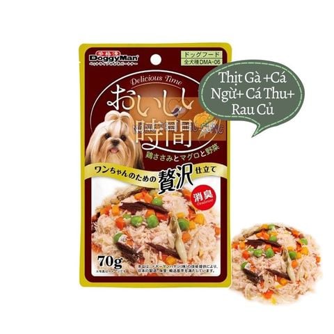  Pate Chó DoggyMan Súp Dinh Dưỡng Rau Củ - 70gr - Nhiều vị 