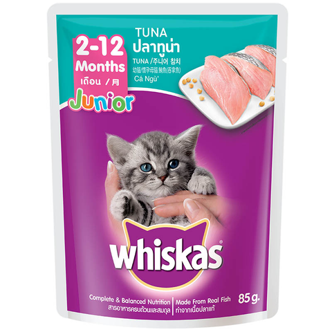  Pate Mèo con Whiskas Junior - 80gr - Nhiều vị 