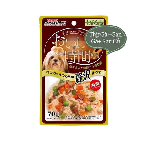  Pate Chó DoggyMan Súp Dinh Dưỡng Rau Củ - 70gr - Nhiều vị 