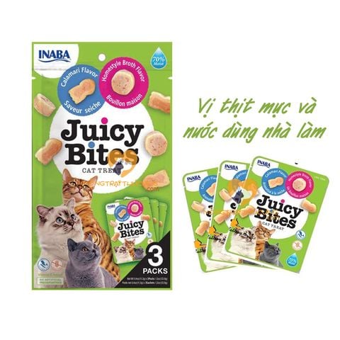  Snack - Bánh Thưởng Mèo INABA JUICY BITES - 11.3g - Nhiều Vị 