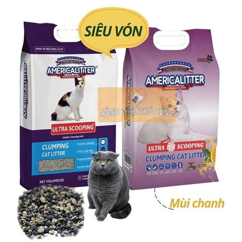  Cát Vệ Sinh Cho Mèo America Litter 10L 