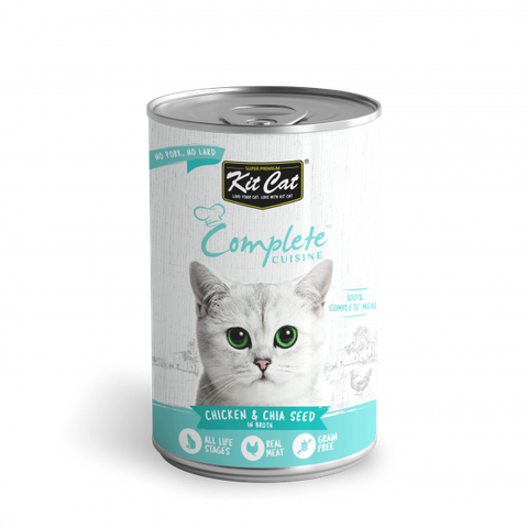  Pate Cho Mèo Kitcat - Kit Cat Complete Cuisine Lon 150gr - Nhiều Vị 