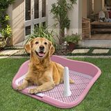  Khay Vệ Sinh Chó (Chữ Nhật) Hàng Rào Thành Cao Lượn Sóng - 55x45x11cm 