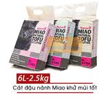  Cát đậu nành Miao Natural Tofu Cat Litter 6L 2.5KGS [KHỬ MÙI TỐT] vệ sinh cho mèo 