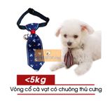  Vòng Cổ Cà Vạt Có Chuông Cho Thú Cưng (Dưới 5kg) 