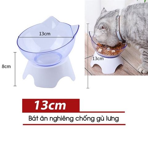  Bát Ăn Chó Mèo Đế Cao Chống Gù Lưng (Có Thể Tháo Rời) 