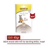 Bánh Thưởng Viên GimCat Cho Mèo Giúp Lông Bóng Mượt Móng Khỏe Gói 40g 