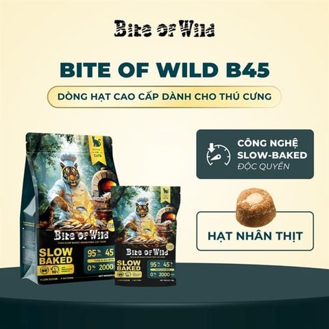  Hạt Cao Cấp Cho Mèo Trưởng Thành Bite Of Wild B45 (Hạt Nhân Thịt) 