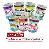  Pate Cho Mèo Meowcat Mix Topping Lon 400g - Đủ Vị 
