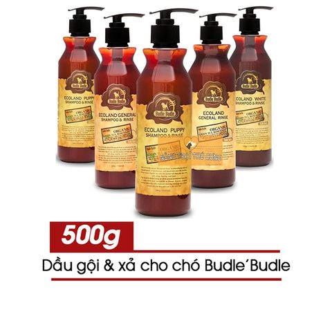  Dầu gội và xả cho chó Budle'Budle | 100% thiên nhiên 500ml - Nhiều loại 