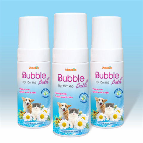  Bọt Tắm Khô Vemedim Bubble Bath - Không Cần Dùng Nước 120ml 