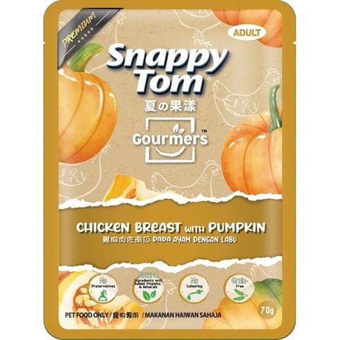  [HOT] Pate Snappy Tom Trái Cây Mix Cá Ngừ Cao Cấp 70g - Đủ 8 Vị 