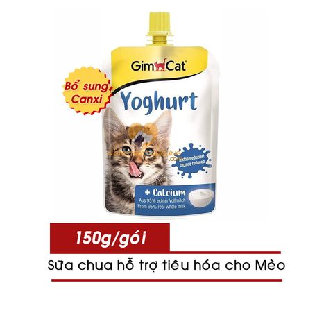  Yoghurt Gimcat Cho Mèo Bổ Sung Canxi - 150gr 