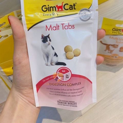  Bánh Thưởng Viên GimCat Cho Mèo Hỗ Trợ Búi Lông Gói 40g 