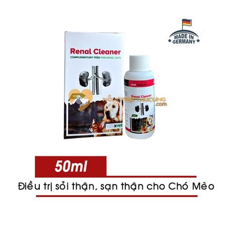  Siro Bổ Thận Kidney Cleaner 50ml - Hỗ Trợ Điều Trị Suy Thận, Sỏi Thận, Phục Hồi Chức Năng Thận Chó Mèo - Xuất Xứ Đức 