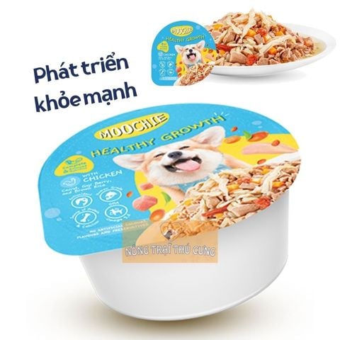  Pate Chó Mọi Lứa Tuổi MooChie Thịt Xào HỦ 85G 