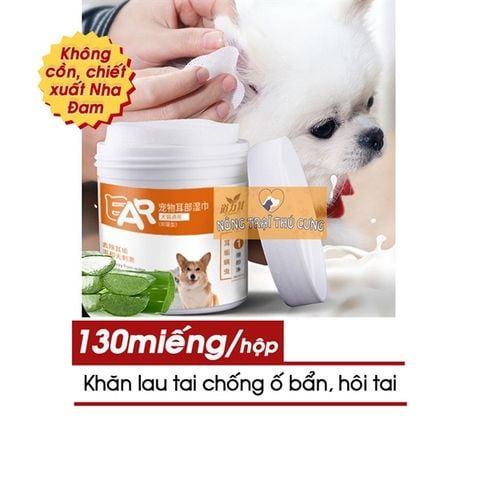  Bông vệ sinh tai cho chó mèo - 180 miếng 