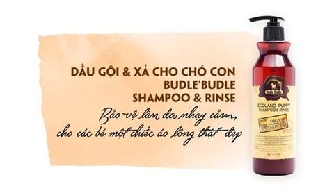  Dầu gội và xả cho chó Budle'Budle | 100% thiên nhiên 500ml - Nhiều loại 