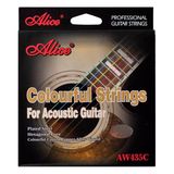 Dây đàn Guitar Acoustic Alice AW435C Colorful Strings 
