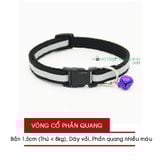  Vòng Cổ Phản Quang Dây Vải - Có Chuông Cho Chó Mèo (dưới 5kg) 