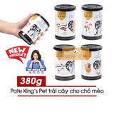  Pate Tươi King's Pet Mix Trái Cây Cho Chó Mèo 380g 