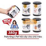  Pate Tươi King's Pet Mix Trái Cây Cho Chó Mèo 380g 