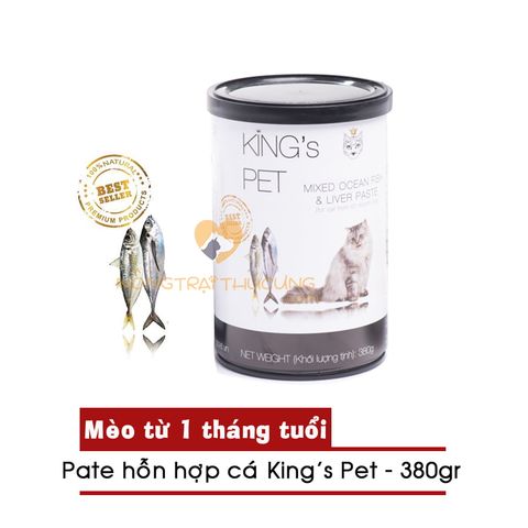  Pate Chó Mèo KING'S PET - 380gr - Nhiều vị 