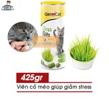  Viên Gimcat Gras Bits Cỏ Mèo Catnip Lon 425gr (Nhập Đức) - Hỗ Trợ Tiêu Hóa, Giảm Stress 