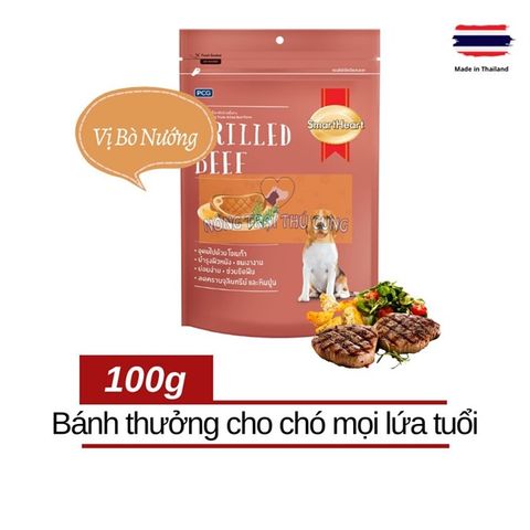  Snack Bánh Thưởng Cho Chó SmartHeart Dog Treats 100g 