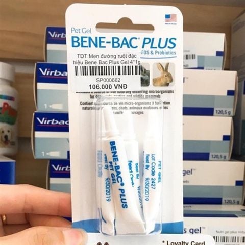  Men Tiêu Hóa Cao Cấp Cho Chó Mèo BENE-BAC PLUS Dạng Gel (USA) 