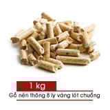  Gỗ Nén lót chuồng Hamster, Sóc, Bọ, Nhím - Gỗ Thông nén - 1 Kg 