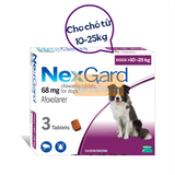  Thuốc nhai NexGard Trị Viêm Da, Ve, Ghẻ, Bọ Chét Trên Chó 