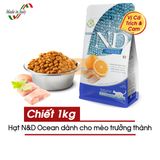  Thức Ăn Hạt N&D Ocean Herring and Orange Cho Mèo Lớn - Vị Cá Biển 