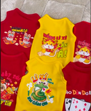  Áo Thun Ba Lỗ Tết Dành Cho Chó Mèo - Nhiều Mẫu 