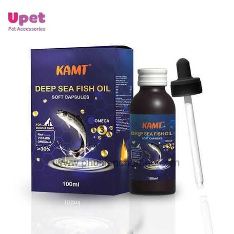  Dầu Cá Dạng Nước Bổ Sung Omega 3, Dưỡng Lông Dành Cho Chó Mèo 
