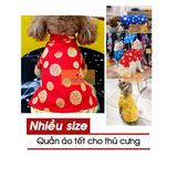  Đồ Tết - Áo Gấm Cho Chó Mèo (Không Kèm Quần) 