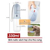  Bình Nước Du Lịch - Bình Nước Tự Động Xách Tay Cho Thú Cưng 330ml 